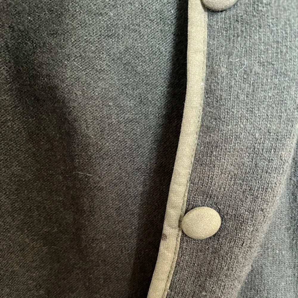 Cashmere sweater cardigan, vintage forest green - Picture 5 of 5